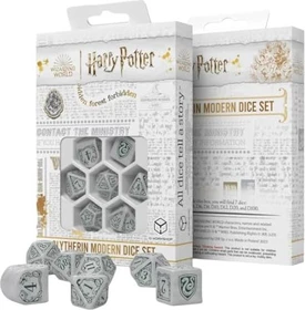 Q-Workshop Würfelset Harry Potter - Slytherin white