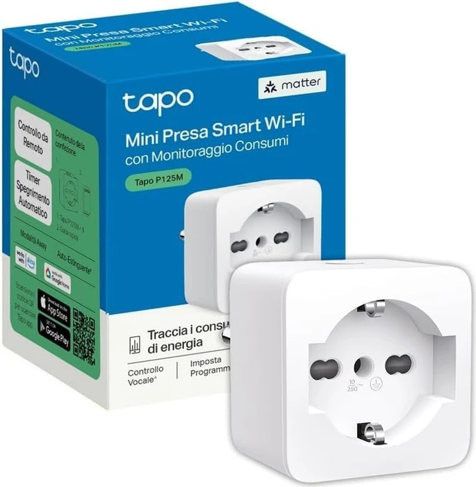 TP-Link Tapo P125M, Typ L, Smart-Steckdose
