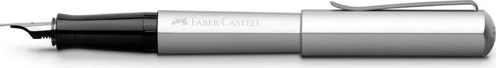 Faber-Castell Füller Hexo silber, rechte Hand, fein