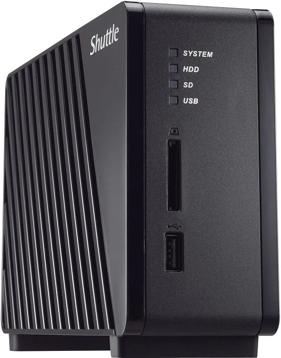 Shuttle OmniNAS KS10, 256MB RAM, 1x RJ-45 1000Base-T, 2x USB-A 2.0