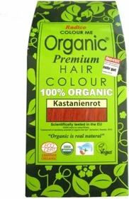 Radico Colour Me Organic temporäre Haarfarbe Kastanienrot, 100g