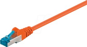 goobay Patchkabel, Cat6a, S/FTP, RJ-45/RJ-45, 10m, orange