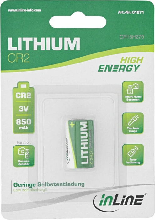 InLine Lithium High Energy CR2 (CR15H270) (01271)