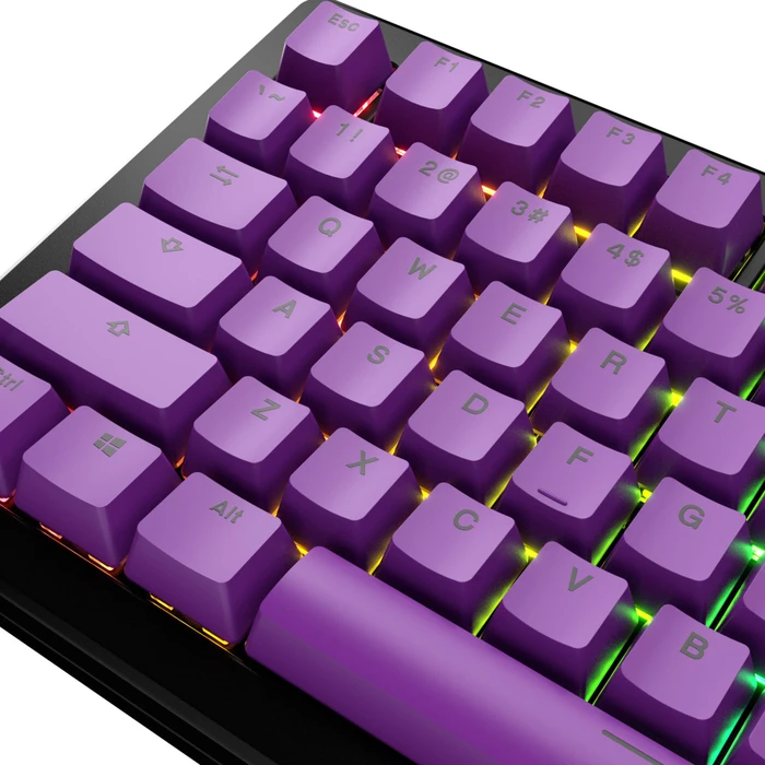 Glorious GPBT Basics Keycaps, Kunststoff (PBT), Epic Purple, violett, 130 Tasten, ANSI-US