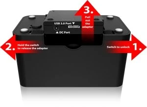 Icy Dock MB981U3-1SA, USB-B 3.0
