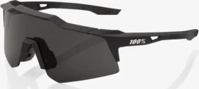 100% Speedcraft XS soft tact black/smoke lens