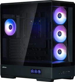 Zalman P50 DS Black, Glasfenster