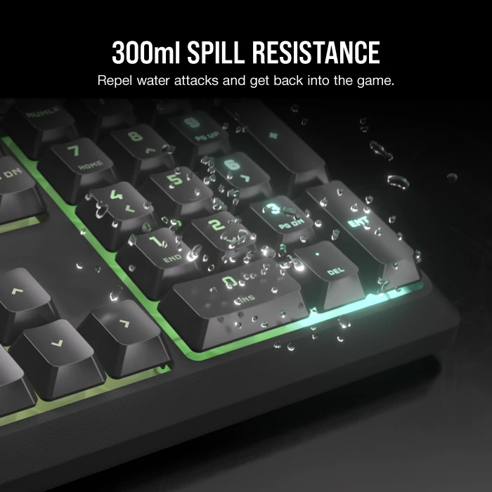 Corsair Gaming K55 CORE RGB, grau, USB, DE