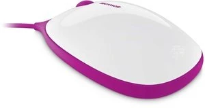 Microsoft Express Mouse pink/weiß, USB