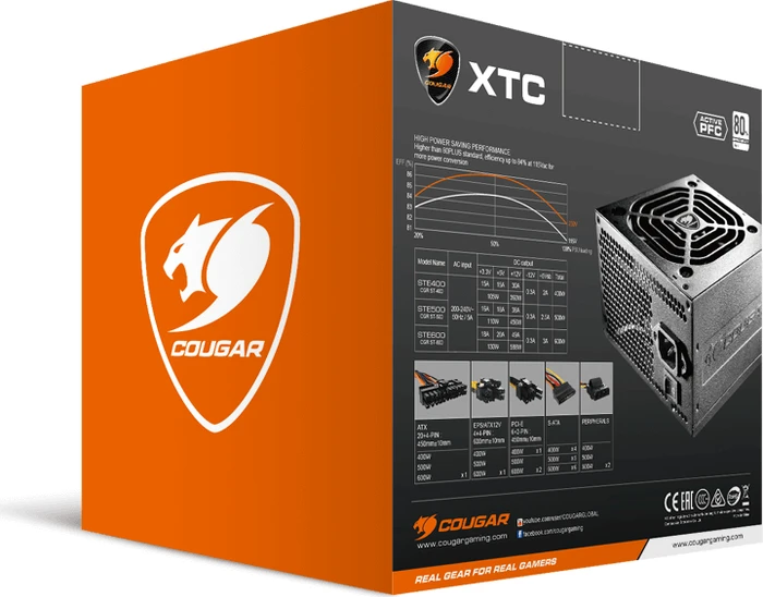 Cougar XTC500 500W, ATX