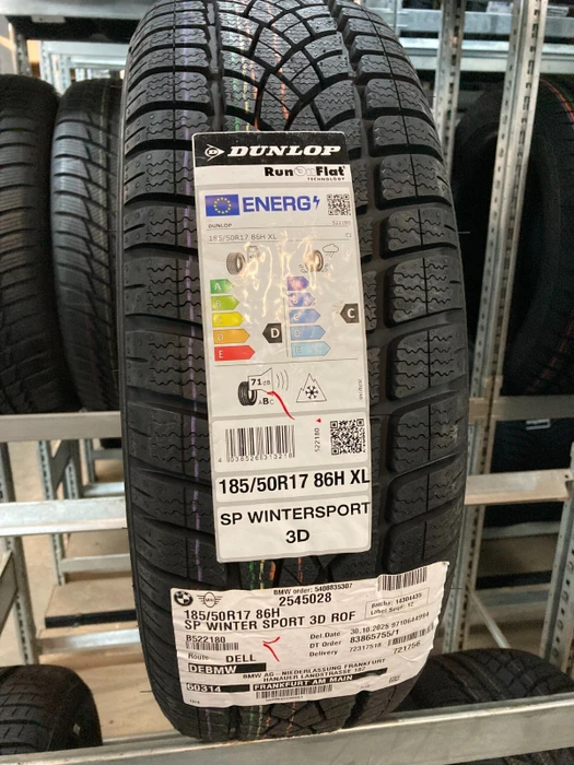 Dunlop SP Winter Sport 3D 185/50 R17 86H XL RunOnFlat