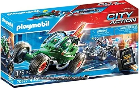 playmobil City Action Polizei-Kart Verfolgung des Tresorräubers