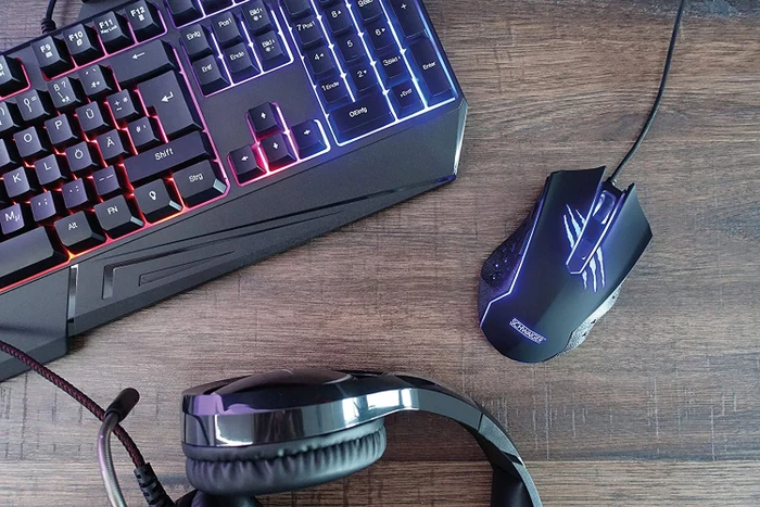 Schwaiger Gaming Maus schwarz, USB