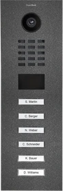 DoorBird D2106V IP Video Türstation DB 703, 6 Ruftasten, Edelstahl V2A