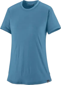Patagonia Capilene Cool Merino Funktionsshirt kurzarm shore blue (Damen)