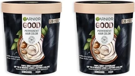 Garnier Good Dauerhafte Haarfarbe 1.10 mitternachts schwarz