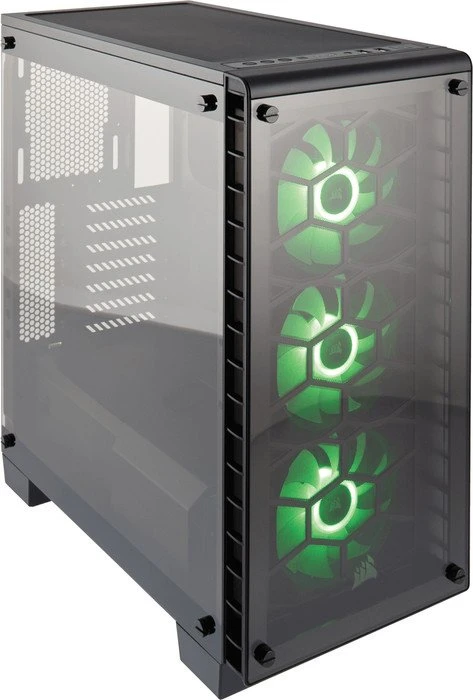 Corsair Crystal Series 460X RGB schwarz, Glasfenster