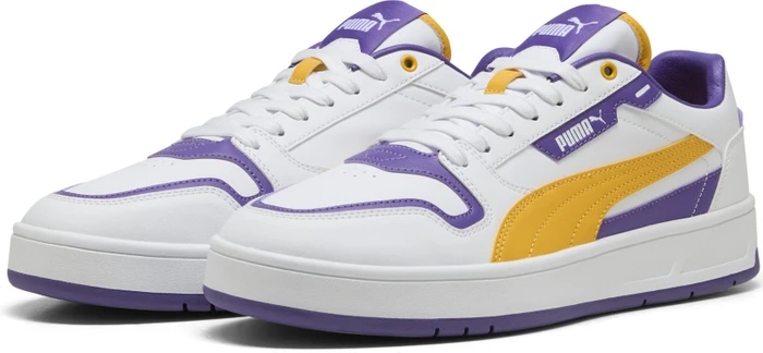 Puma Court Classic Street puma white/yellow sizzle/team violet