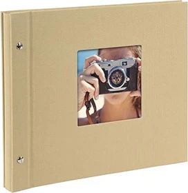 Goldbuch Schraubalbum Bella Vista 30x25 schwarze Seiten beige