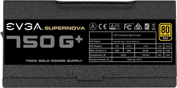 EVGA SuperNOVA G1+ 750 750W, ATX 2.3