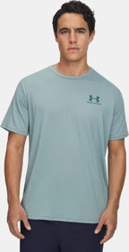 Under Armour Sportstyle Left Chest Funktionsshirt kurzarm serpentine/jasper blue (Herren)