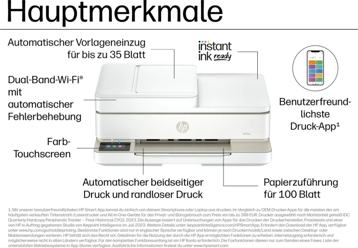HP Envy 6520e All-in-One weiß, Tinte, mehrfarbig