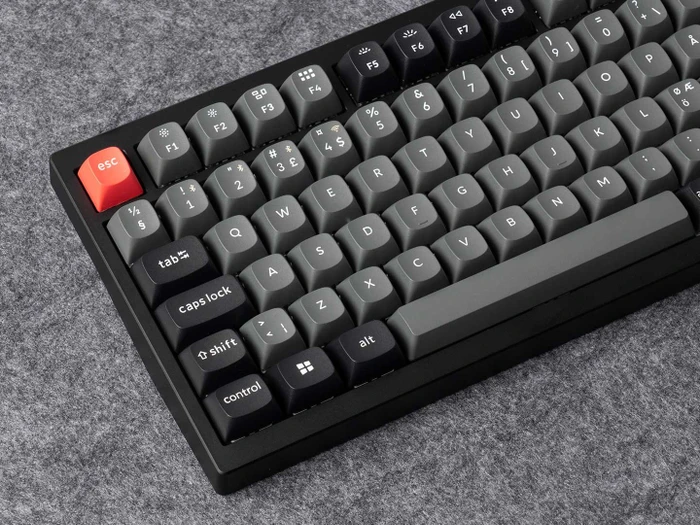 Keychron Lemokey P1 Pro, Carbon Black, 75%, LEDs RGB, Keychron Super BROWN, USB/Bluetooth, ND