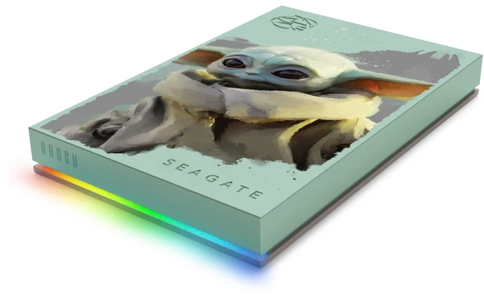 Seagate FireCuda Gaming HDD - Grogu Special Edition, 2TB, +Rescue, USB 3.0 Micro-B