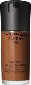 MAC Studio Fix Fluid 24HR Matte Foundation + Oil Control NW50 LSF15, 30ml