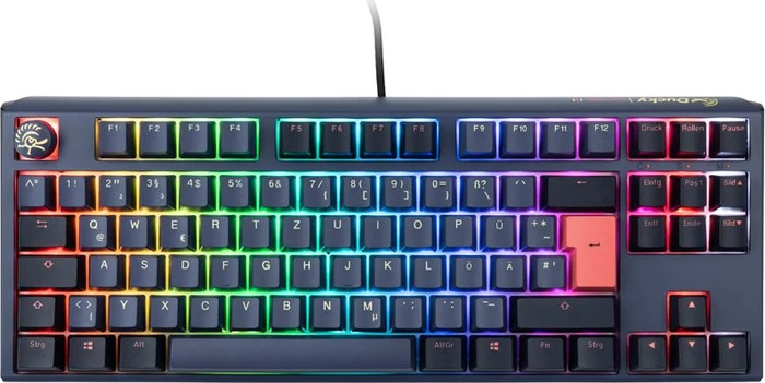 Ducky One 3, Cosmic Blue, TKL, PBT, LEDs RGB, MX RGB ERGO CLEAR, USB, DE