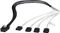 Fantec mini SAS x4 [SFF-8087] auf 4x SATA Kabel, 0.7m Vorschaubild