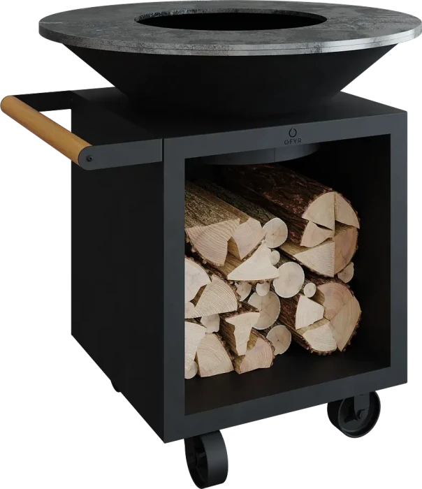 OFYR Classic Storage Black 100 Pro Grillwagen schwarz