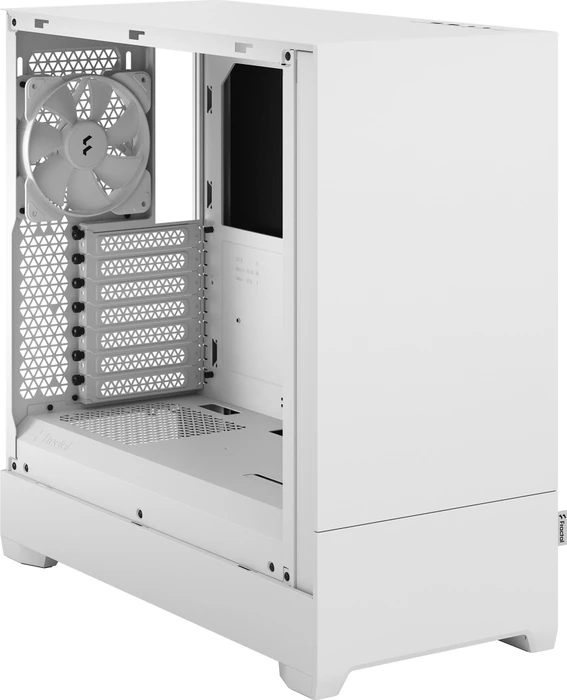 Fractal Design Pop Silent White TG Clear Tint, Glasfenster, schallgedämmt
