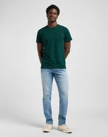 Lee Crew 2er-Pack T-Shirt kurzarm jade forest mood indigo (Herren)