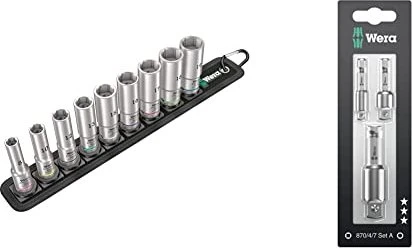 Wera 870/4/7 Set A SB Steckschlüssel-Adapter-Set, 3-tlg.