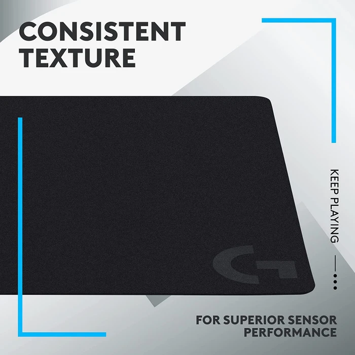 Logitech G240 Cloth Gaming Mousepad, 340x280mm, schwarz