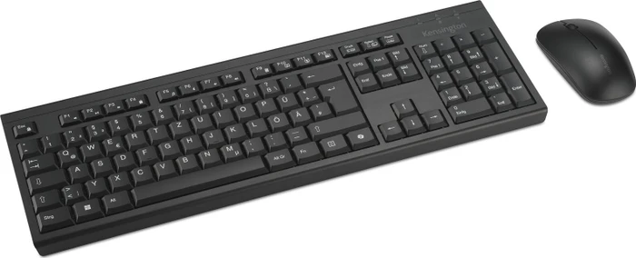 Kensington KM270 EQ Rechargeable Desktop Set, Wireless Tastatur und Maus, USB, DE
