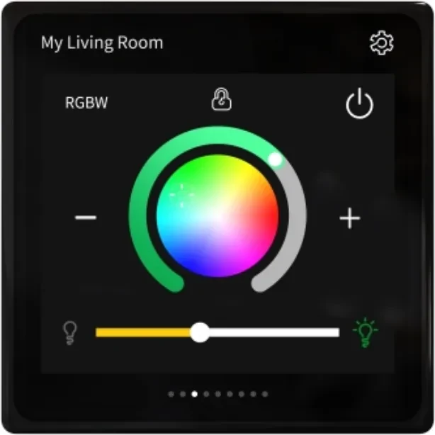 Schneider Electric SpaceLogic KNX 4" Mini Touch schwarz, Standalone