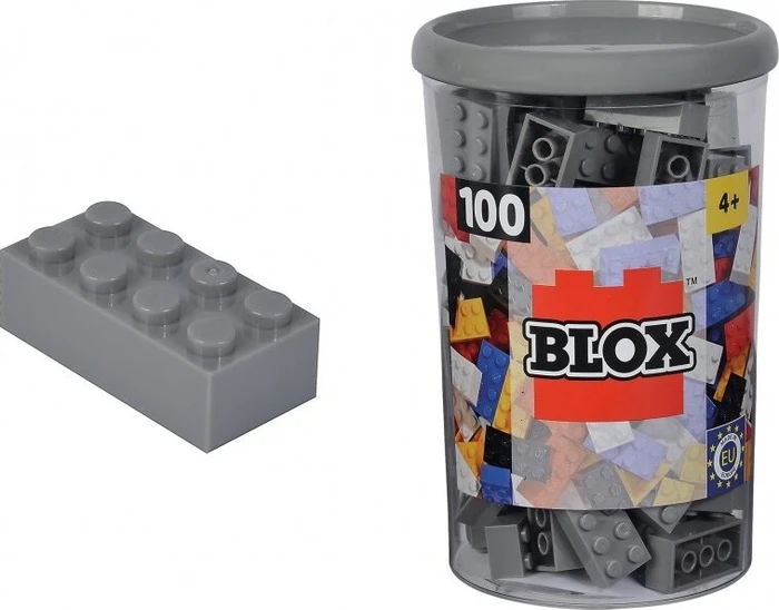 Simba Toys Blox 100 8er Steine grau