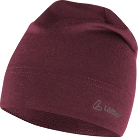 Löffler Artista Merino Wool Beanie aubergine