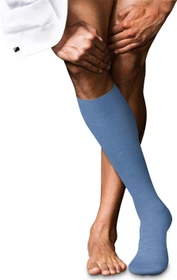 Falke No. 6 Finest Merino & Silk Socken arcticblue (Herren)