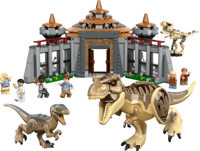 LEGO Jurassic World - Angriff des T. rex und des Raptors aufs Besucherzentrum