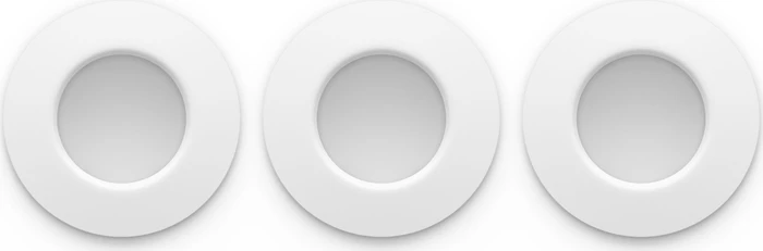 Philips Hue White and Color Ambiance Slim Einbauleuchte 90mm weiß, 3 Stück
