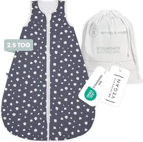 Emma & Noah Ganzjahresschlafsack Punkte Gr.110, 2.5TOG blau