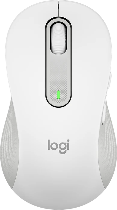 Logitech Signature M650 Large Left, Off-White, Linkshänder, Logi Bolt, USB/Bluetooth