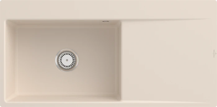 Villeroy & Boch Subway Style 60 flat flächenbündig Becken links ivory