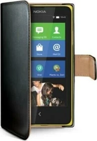 Celly Wally für Microsoft Lumia 630 schwarz (WALLY401)