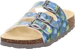Superfit Fussbettpantoffel Sandale blau/weiß (Junior)