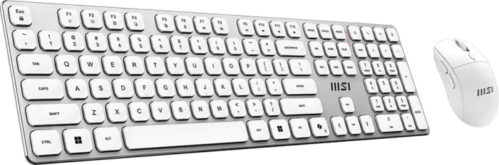 MSI Forge K210 W Wireless Combo weiß, USB, UK