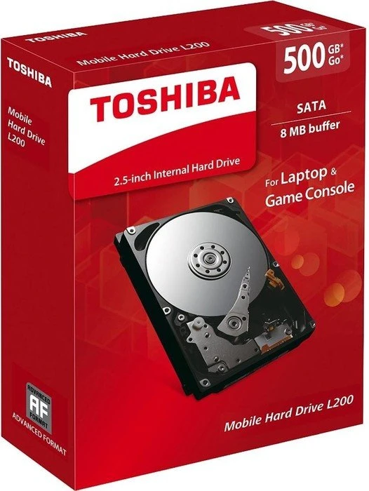 Toshiba L200 Laptop PC 500GB, 512e / 2.5" / SATA 3Gb/s, retail